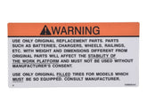108666 Decal, Caution Replacement | Skyjack